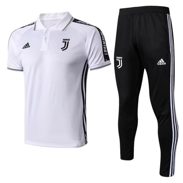 Polo Conjunto Completo Juventus 2019-20 Blanco Negro